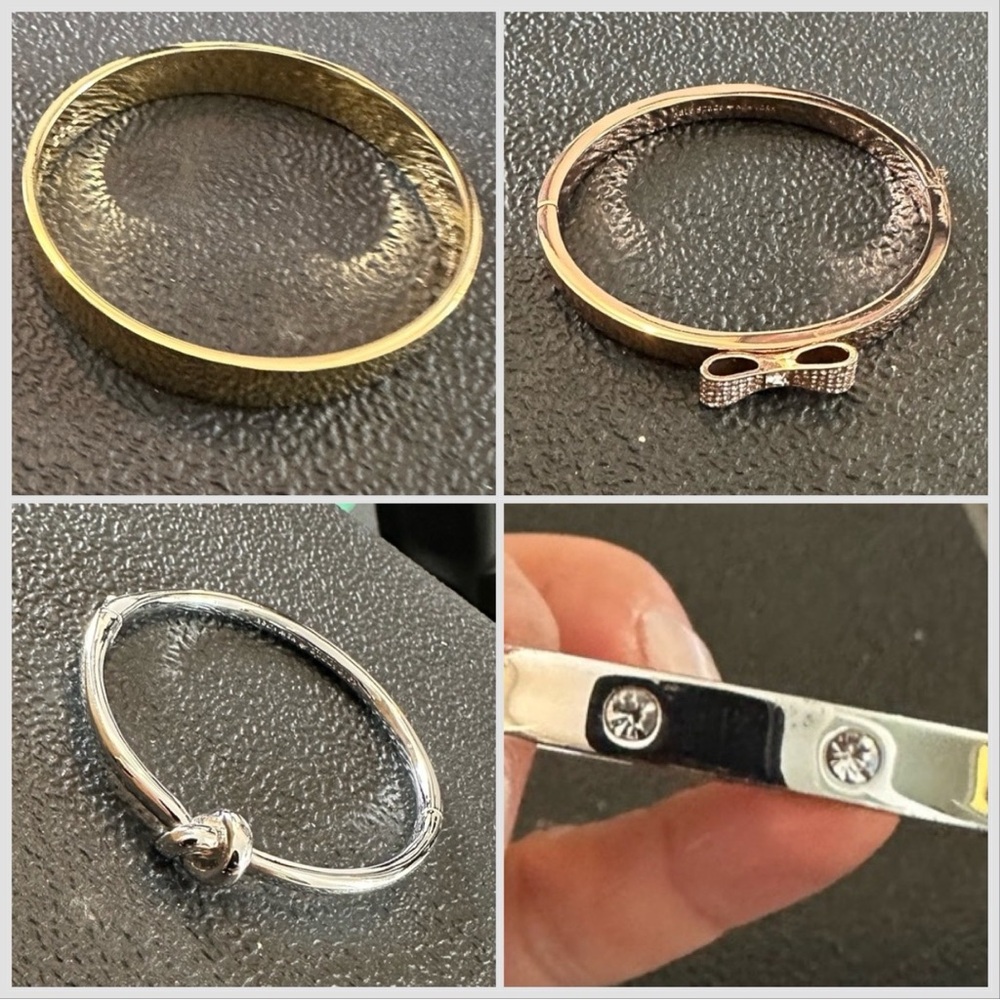 Lot of 4! Kate Spade Metal Bangle Bracelets - lot of 4